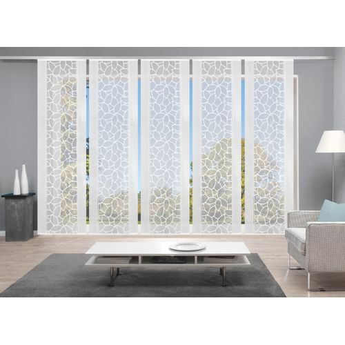 4056751278447 - Schiebegardine HOME WOHNIDEEN JENNA Gr 2 weiß B57cm H245cm Polyester Gardinen Schiebevorhang Jacquard Set 4056751278447 - Schiebegardine HOME WOHNIDEEN JENNA Gr 2 weiß B57cm H245cm Polyester Gardinen Schiebevorhang Jacquard Set