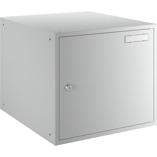 4061753010216 - eurokraft basic Schließfachwürfel HxBxT 350 x 400 x 450 mm Korpus lichtgrau   Türen lichtgrau 4061753010216 - eurokraft basic Schließfachwürfel HxBxT 350 x 400 x 450 mm Korpus lichtgrau   Türen lichtgrau