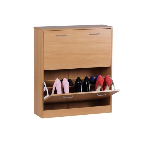 4251745764283 - Schuhregal 20 Paar Schuhe Braun 4 Schuhfächer einfacher Aufbau Spanplatte und Kunststoff 4251745764283 - Schuhregal 20 Paar Schuhe Braun 4 Schuhfächer einfacher Aufbau Spanplatte und Kunststoff