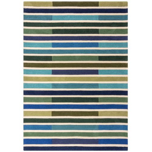 4255632535802 - Luxuriöser Wollteppich Derwent Gemma mit Streifenmuster Farbe Grün-Blau 200x290 cm Kadima Design 4255632535802 - Luxuriöser Wollteppich Derwent Gemma mit Streifenmuster Farbe Grün-Blau 200x290 cm Kadima Design