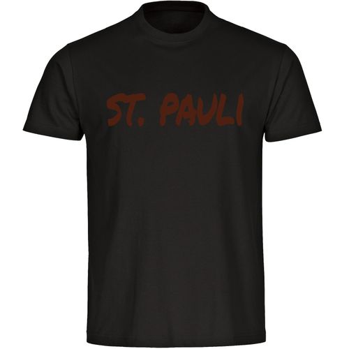 4068859524449 - multifanshop Kinder T-Shirt - St Pauli - Textmarker - Druck braun - Kind