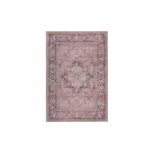 4255632543425 - Maschinenwaschbarer Traditioneller Vintage-Teppich aus recycelten Fasern rutschfest - Hald Farbe Rosa 120x170 cm Kadima Design 4255632543425 - Maschinenwaschbarer Traditioneller Vintage-Teppich aus recycelten Fasern rutschfest - Hald Farbe Rosa 120x170 cm Kadima Design