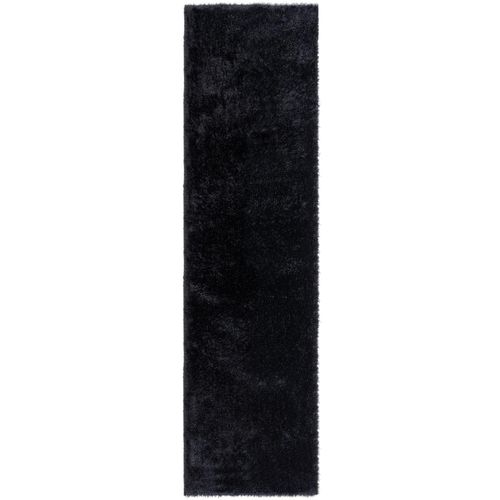 4255632536052 - Hochflor-Teppich Dovel - Recyceltes Polyester - Nachhaltig & Weich Farbe Schwarz 60x230 cm Kadima Design