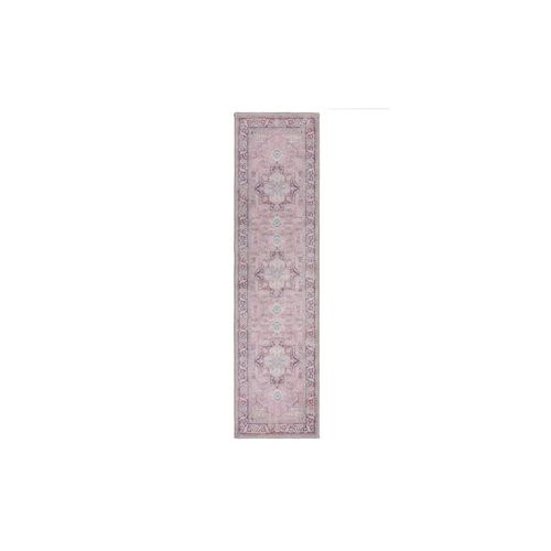 4255632543456 - Maschinenwaschbarer Traditioneller Vintage-Teppich aus recycelten Fasern rutschfest - Hald Farbe Rosa 60x230 cm Kadima Design 4255632543456 - Maschinenwaschbarer Traditioneller Vintage-Teppich aus recycelten Fasern rutschfest - Hald Farbe Rosa 60x230 cm Kadima Design