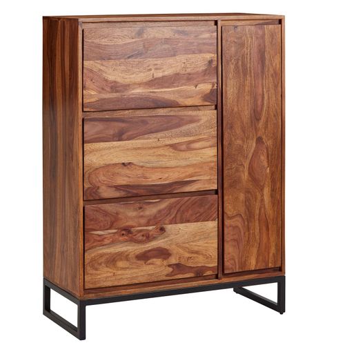 4255632531873 - Schuhschrank Sheesham Massivholz 88x40x120 cm Geschlossen Stilvolles Design 4255632531873 - Schuhschrank Sheesham Massivholz 88x40x120 cm Geschlossen Stilvolles Design