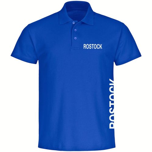4068859577254 - multifanshop Poloshirt - Rostock - Brust & Seite - Druck weiß - Polo 4068859577254 - multifanshop Poloshirt - Rostock - Brust & Seite - Druck weiß - Polo