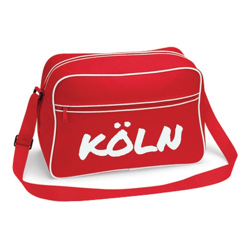 4068859521011 - multifanshop Retrotasche - Köln - Textmarker - Druck weiß - Tasche