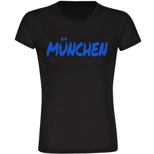 4068859540104 - multifanshop Damen T-Shirt - München blau - Textmarker - Druck blau - Frauen 4068859540104 - multifanshop Damen T-Shirt - München blau - Textmarker - Druck blau - Frauen