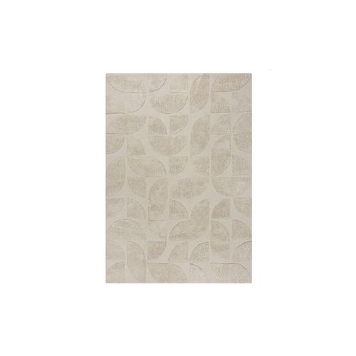 4255632543968 - Naturfarbener Baumwollteppich mit geometrischem Muster rutschfest Itchen 160x230 cm Kadima Design