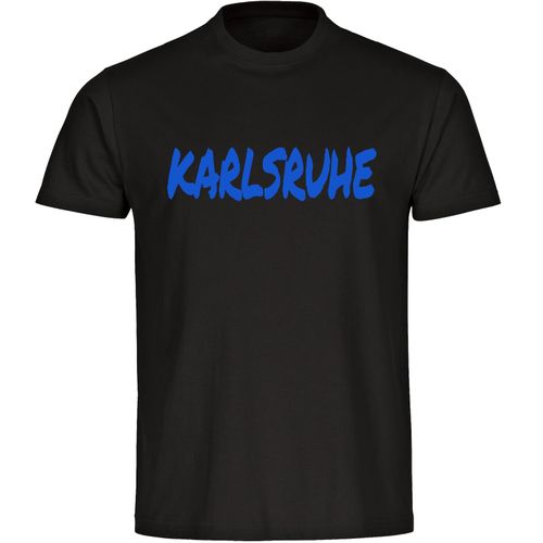 4068859519254 - multifanshop Kinder T-Shirt - Karlsruhe - Textmarker - Druck blau - Kind