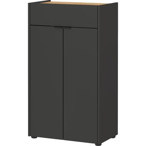 4255632542176 - Kratzfeste Kommode in Navarra-Eiche mit Schublade 60x34x98 - Avis Serie für Bad Farbe Anthrazit-Beige Kadima Design 4255632542176 - Kratzfeste Kommode in Navarra-Eiche mit Schublade 60x34x98 - Avis Serie für Bad Farbe Anthrazit-Beige Kadima Design