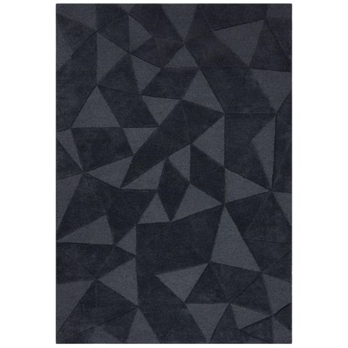 4255632538186 - Luxus-Wollteppich mit Geometrischem Muster - Deben Troy  Farbe Anthrazit 120x170 cm Kadima Design
