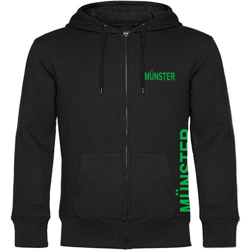 4068859571856 - multifanshop Kapuzen Sweatshirt Jacke - Münster - Brust & Seite - Druck grün - Sweat 4068859571856 - multifanshop Kapuzen Sweatshirt Jacke - Münster - Brust & Seite - Druck grün - Sweat