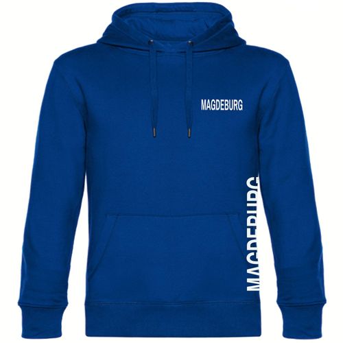 4068859541453 - multifanshop Kapuzen Sweatshirt - Magdeburg - Brust & Seite - Druck weiß - Hoodie 4068859541453 - multifanshop Kapuzen Sweatshirt - Magdeburg - Brust & Seite - Druck weiß - Hoodie