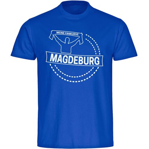 4068859544133 - multifanshop Herren T-Shirt - Magdeburg - Meine Fankurve - Druck weiß - Männer 4068859544133 - multifanshop Herren T-Shirt - Magdeburg - Meine Fankurve - Druck weiß - Männer