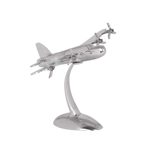 4251745765037 - Deko Flugzeug Propeller aus Aluminium 42x30 cm elegantes Design handgefertigt robuste und langlebige Konstruktion