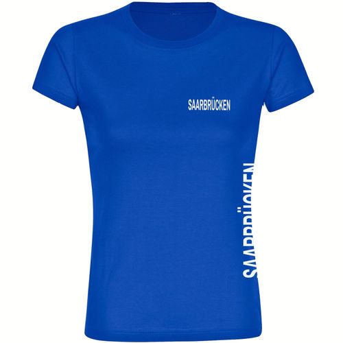 4068859582203 - multifanshop Damen T-Shirt - Saarbrücken - Brust & Seite - Druck weiß - Frauen 4068859582203 - multifanshop Damen T-Shirt - Saarbrücken - Brust & Seite - Druck weiß - Frauen
