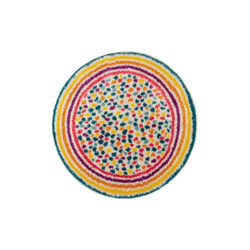 4255632544064 - Weicher Bunter Shaggy Kinder-Teppich pflegeleicht ideal für Spiel- & Kinderzimmer - Holme 100x100 cm Kadima Design