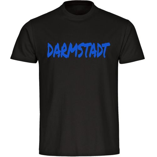 4068859525101 - multifanshop Herren T-Shirt - Darmstadt - Textmarker - Druck blau - Männer 4068859525101 - multifanshop Herren T-Shirt - Darmstadt - Textmarker - Druck blau - Männer