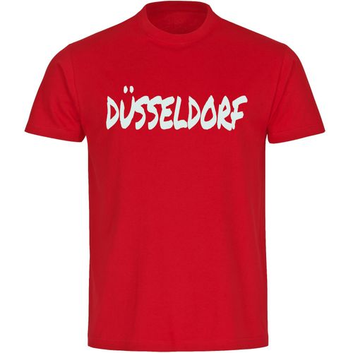 4068859528393 - multifanshop Herren T-Shirt - Düsseldorf - Textmarker - Druck weiß - Männer 4068859528393 - multifanshop Herren T-Shirt - Düsseldorf - Textmarker - Druck weiß - Männer