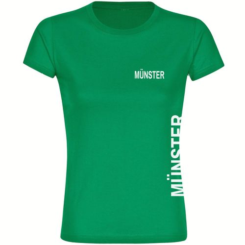 4068859572174 - multifanshop Damen T-Shirt - Münster - Brust & Seite - Druck weiß - Frauen 4068859572174 - multifanshop Damen T-Shirt - Münster - Brust & Seite - Druck weiß - Frauen