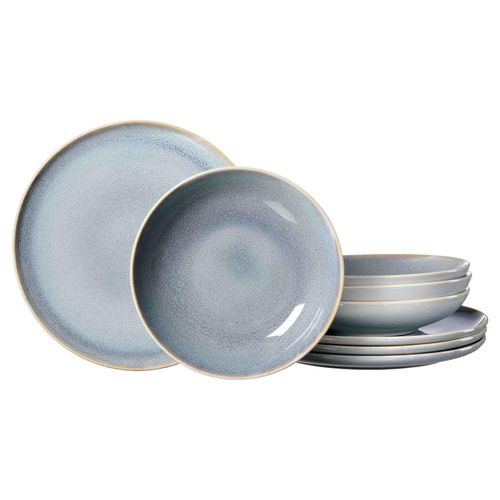 4006344318326 - Tafelservice RITZENHOFF & BREKER Teller Set Geschirr-Set Skagen Ston Geschirr-Sets Gr 8 tlg blau (graublau) Tafelservice Reaktivglasur 8 Teile für 4 Personen 4006344318326 - Tafelservice RITZENHOFF & BREKER Teller Set Geschirr-Set Skagen Ston Geschirr-Sets Gr 8 tlg blau (graublau) Tafelservice Reaktivglasur 8 Teile für 4 Personen