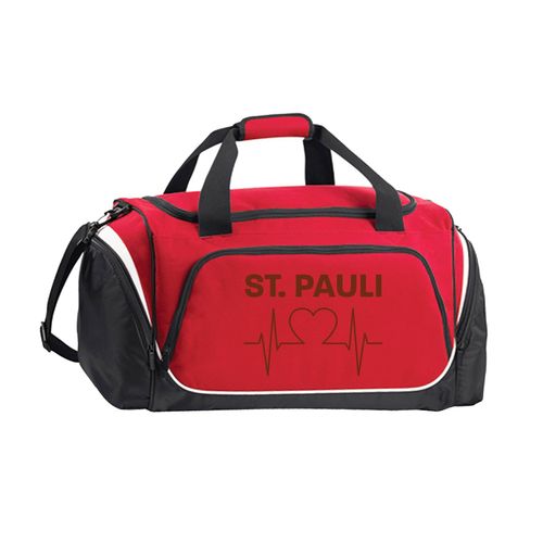 4068859194055 - multifanshop Sporttasche - St Pauli - Herzschlag - Druck braun - Tasche 4068859194055 - multifanshop Sporttasche - St Pauli - Herzschlag - Druck braun - Tasche