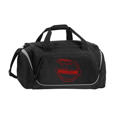 4068859134976 - multifanshop Sporttasche - Düsseldorf - Meine Fankurve - Druck rot - Tasche