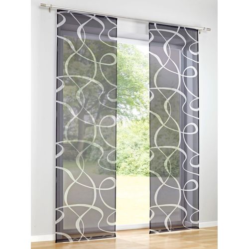 6943755940709 - Schiebegardine HEINE HOME Gardinen Gr 145 cm Klettschiene 60 cm grau (grau weiß) Schiebegardinen halbtransparent 6943755940709 - Schiebegardine HEINE HOME Gardinen Gr 145 cm Klettschiene 60 cm grau (grau weiß) Schiebegardinen halbtransparent