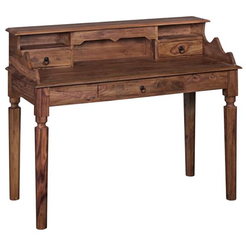 4251745765105 - Landhaustisch aus Sheesham-Holz 115 cm Vintage-Look mit 3 Schubladen praktisch und stilvoll 4251745765105 - Landhaustisch aus Sheesham-Holz 115 cm Vintage-Look mit 3 Schubladen praktisch und stilvoll