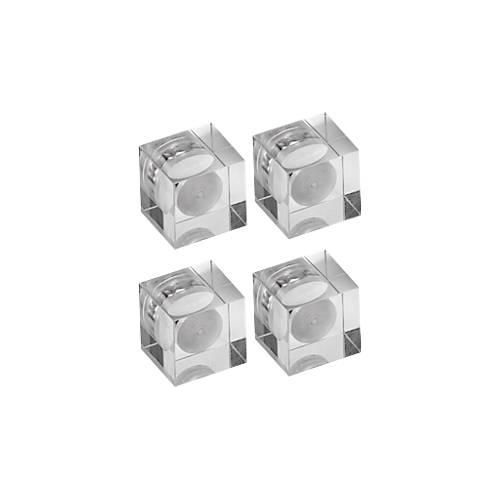 4002390094924 - Neodym-Magnet Würfelform Haftkraft 15 kg B 15 x T 15 x H 15 mm Acryl glasklar 4 Stück