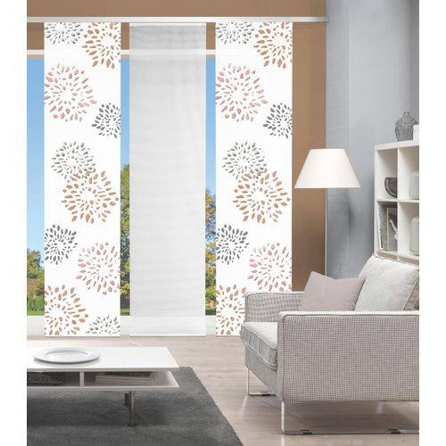 4056751414845 - Schiebegardine VISION S SOVITA braun (kupferfarben) B60cm H260cm Polyester Gardinen DIGITALDRUCK