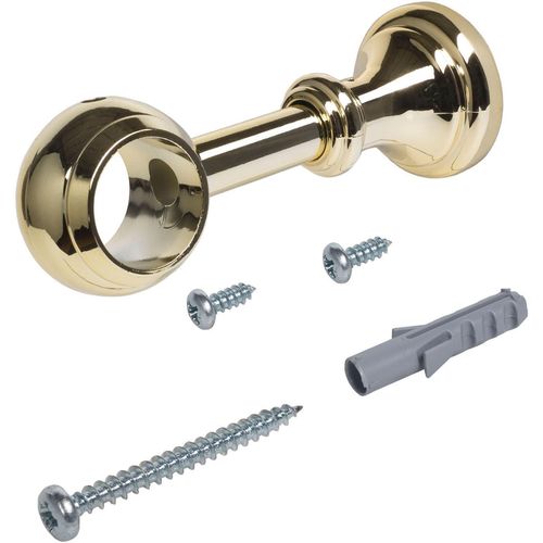 4016318001932 - Träger Thüringen Gr 1 grau (messingfarben) L125cm Gardinenstangenhalterungen für Gardinenstangen Ø 28 mm 4016318001932 - Träger Thüringen Gr 1 grau (messingfarben) L125cm Gardinenstangenhalterungen für Gardinenstangen Ø 28 mm