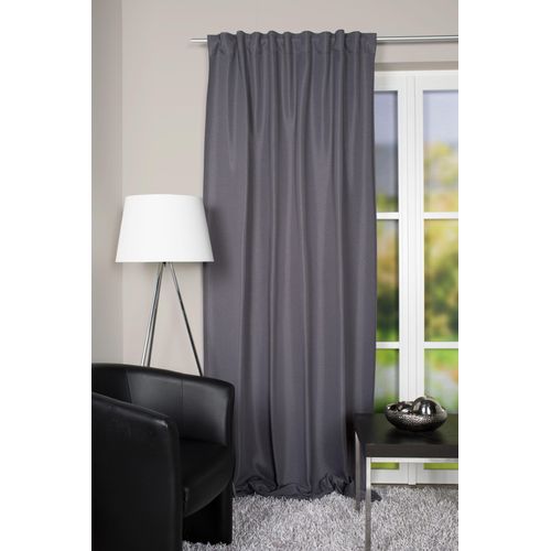 4056751293037 - Vorhang HOME WOHNIDEEN JOHN Gr 1 grau (anthrazit) B140cm H245cm Polyester Gardinen HxB 245x140 Kombibandschal Verdunklungsstoff 4056751293037 - Vorhang HOME WOHNIDEEN JOHN Gr 1 grau (anthrazit) B140cm H245cm Polyester Gardinen HxB 245x140 Kombibandschal Verdunklungsstoff
