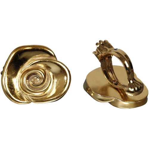 4016318289644 - Dekoklammer »Rose« Liedeco Gardinen Vorhänge (Packung 2-St) für Gardinen Vorhänge goldfarben