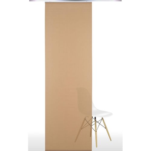 4016318029516 - Schiebegardine Gr 1 braun (kaffee) B60cm H245cm Polyester Gardinen HxB 245x60 ohne Paneelwagen