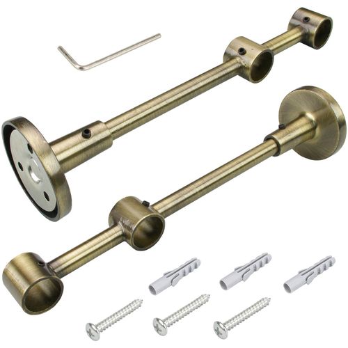 4016318201707 - Doppelträger Gr 1 gold (messingfarben antik) Ø16cm Gardinenstangenhalterungen für Gardinenstangen Ø 16 mm 4016318201707 - Doppelträger Gr 1 gold (messingfarben antik) Ø16cm Gardinenstangenhalterungen für Gardinenstangen Ø 16 mm