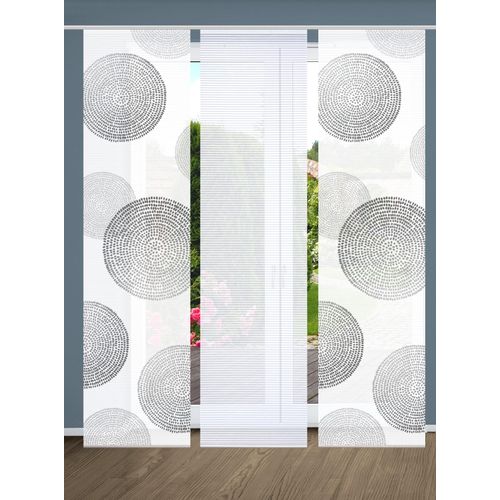 4056751487405 - Schiebegardine HOME IN GREEN GINNY Gr 1 grau B60cm H245cm Polyester Gardinen SET DIGITALDRUCKBAMBUSOPTIK RECYCELT 4056751487405 - Schiebegardine HOME IN GREEN GINNY Gr 1 grau B60cm H245cm Polyester Gardinen SET DIGITALDRUCKBAMBUSOPTIK RECYCELT