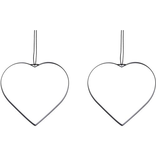 4064118112679 - Dekohänger CREATIV DECO Gr B H 4000 cm x 4000 cm schwarz Deko-Objekte mit hochwertigem Lederband