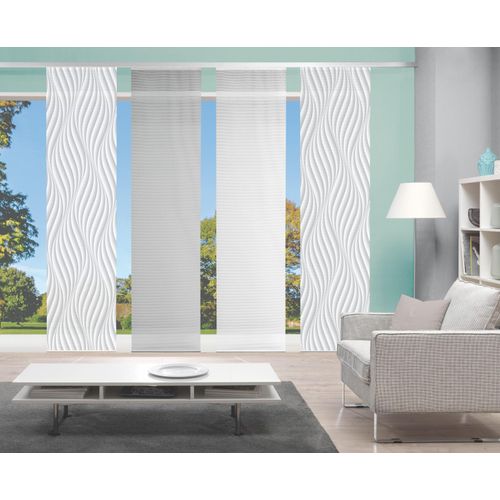 4056751298919 - Schiebegardine VISION S 4ER SET WAVE Gr 1 grau B60cm H260cm Polyester Gardinen HxB 260x60 Schiebevorhang 4er Set Digitaldruck 4056751298919 - Schiebegardine VISION S 4ER SET WAVE Gr 1 grau B60cm H260cm Polyester Gardinen HxB 260x60 Schiebevorhang 4er Set Digitaldruck