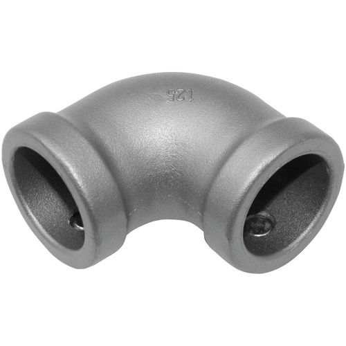 4003018362043 - Verbinder Eckstück silber Ø25cm Gardinenstangenhalterungen Serie Gardinenstange Industrial Home