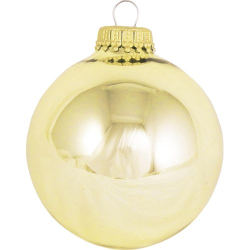 0024762701166 - Weihnachtsbaumkugel KREBS GLAS LAUSCHA CBK70116 Weihnachtsdeko Christbaumschmuck Christbaumkugeln Glas gold (goldfarben) Ø67cm Glas Weihnachtsbaumkugeln Weihnachtsbaumkugeln