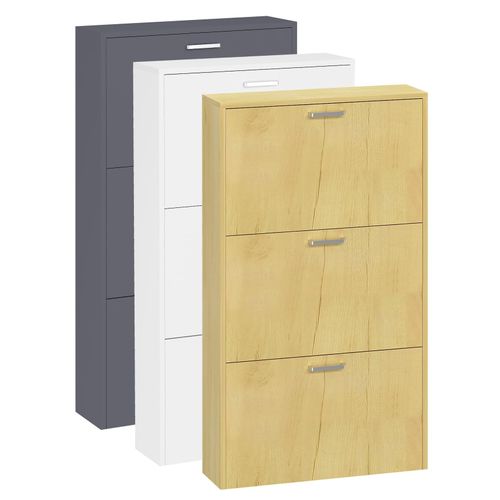 4051814438905 - Schuhschrank Holz Regal Kipper Schuhregal Schuhschrank Schuhkipper 3 Sulos M Gr 59 weiß B59cm H108cm T17cm Obermaterial 100% Holz Wood Schränke 4051814438905 - Schuhschrank Holz Regal Kipper Schuhregal Schuhschrank Schuhkipper 3 Sulos M Gr 59 weiß B59cm H108cm T17cm Obermaterial 100% Holz Wood Schränke