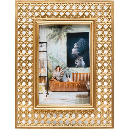 4025621535638 - Einzelrahmen DESIGN Bilderrahmen Holes 13x18cm gold (goldfarben) Bilderrahmen