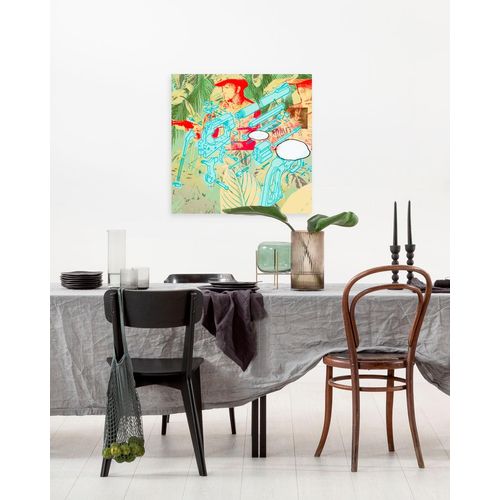 4055065031144 - Leinwandbild KOMAR Peace - Größe 60 x 60 cm bunt (farbe bild(er) bunt) B60cm Holz Papier Bilder Keilrahmenbild mi Echtholzrahmen