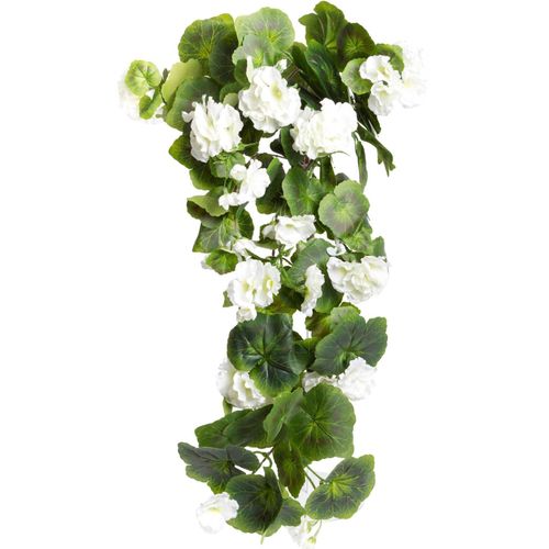 8025003316233 - Kunstblume BOTANIC-HAUS Geranienhängebusch Kunstpflanzen Gr Ø H 30 cm x 60 cm 1 St beige (creme) Kunst-Blumen Kunstpflanzen