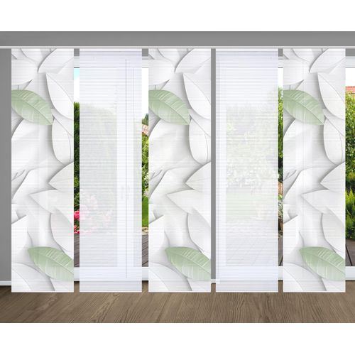 4056751515184 - Schiebegardine HOME IN GREEN LISON Gr 1 grün B60cm H245cm Polyester Gardinen SET DIGITALDRUCKBAMBUSOPTIK RECYCELT 4056751515184 - Schiebegardine HOME IN GREEN LISON Gr 1 grün B60cm H245cm Polyester Gardinen SET DIGITALDRUCKBAMBUSOPTIK RECYCELT