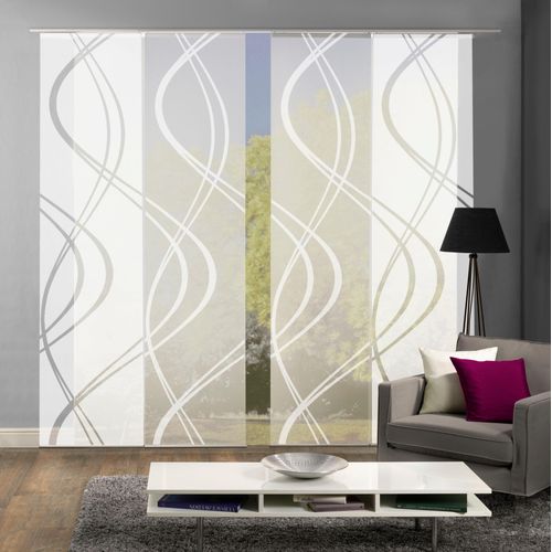 4056751204781 - Schiebegardine HOME WOHNIDEEN DAN Gr 1 weiß (wollweiß) B60cm H245cm Scherli Polyester Gardinen HxB 245x60 inkl Befestigungszubehör 4056751204781 - Schiebegardine HOME WOHNIDEEN DAN Gr 1 weiß (wollweiß) B60cm H245cm Scherli Polyester Gardinen HxB 245x60 inkl Befestigungszubehör