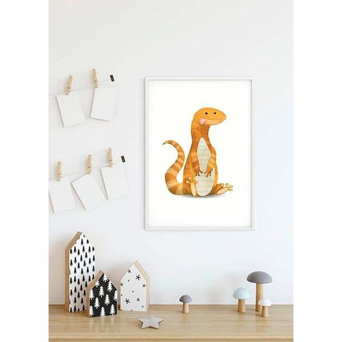 4055065154614 - Bild KOMAR Cute Animal Lizard bunt (farbe bild(er) bunt) B50cm H70cm Holz Papier Bilder Wandbild zur Dekoration - ohne Rahmen