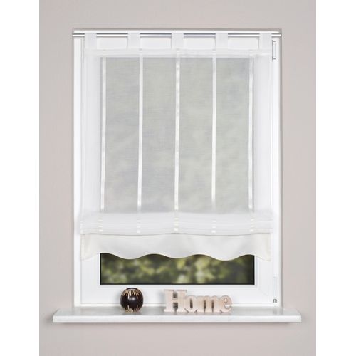 4056751287050 - Raffrollo HOME WOHNIDEEN KATHY Gr 2 beige (naturfarben) B100cm H140cm Voile Obermaterial 100% Polyester Raffrollos Topseller